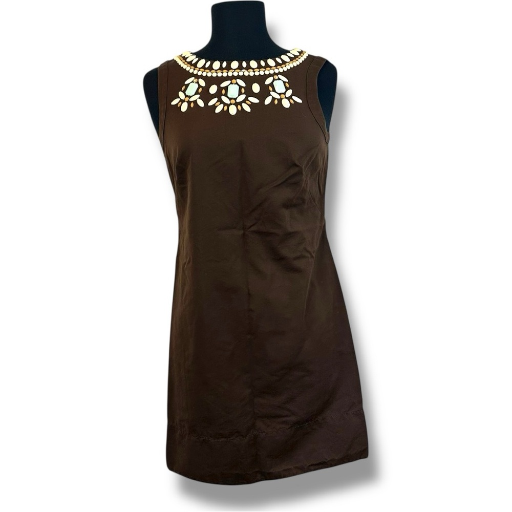 Banana Republic Brown Sheath Mini Dress Sleeveless S